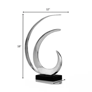 Escultura Metálica Hecha a Mano de Alta Gama, Arte Decorativo Elegante para Salas de Estar de Diseño, Escultura Metálica de Lujo para Pedidos al por Mayor, Hierro Moderno - Product Image 1