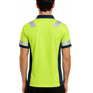 เสื้อโปโลลำลองสำหรับผู้ชายแขนสั้นคอปกเสื้อทำงานผ้าเนื้อนุ่มสวมใส่สบายชุดยูนิฟอร์มสำนักงาน - Product Image 4