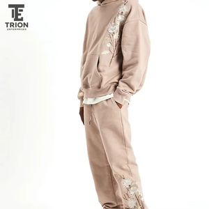 Sudadera con Capucha Premium para Hombre, con Alas Bordadas, Estilo Casual, Oversize, de Felpa Francesa, con Logotipo Frontal y Bolsillo, Venta al Por Mayor - Product Image 2