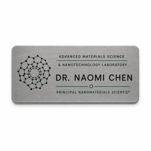 Emblème métallique personnalisé gravé avec logo, plaque dorée pour sac à main - Product Image 1