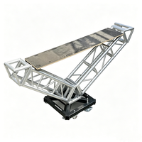 Scène de performance portable d'extérieur, cabine DJ en alliage d'aluminium, table de DJ triangulaire, structure de scène carrée