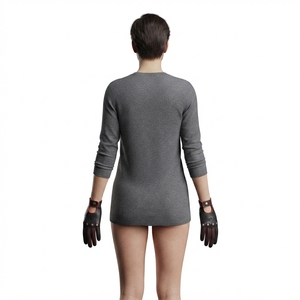 Gants de conduite unisexes en cuir perforé noir et rouge avec fermeture à bouton-pression pour le printemps, l'été et l'automne - Product Image 2