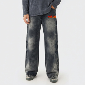 Jeans de Mezclilla con Logotipo Personalizado de Fábrica, Corte Ajustado, con Tela y Acabado de Calidad de Exportación - Product Image 1