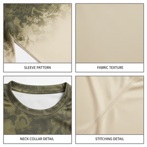 Chemise de pêche à manches longues UPF50+ en polyester, séchage rapide, évacuation de l'humidité, imprimé scène océanique, OEM ODM, fourniture en gros personnalisée - Product Image 3