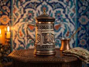 Jarra de Metal de Cobre Vintage para Promoción, Reduce tu Ingesta de Azúcar y Disfruta de tu Salud, Taza Decorativa para Mesa de Comedor para Restaurante y Hotel - Product Image 4