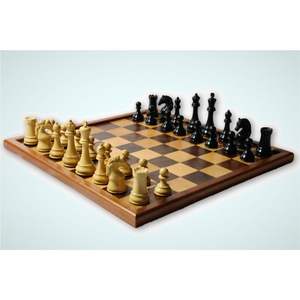 Jeu d'échecs en bois artisanal de grande taille avec rangement, plateau de jeu pliable pour les voyages, idéal pour les cadeaux, jeu d'échecs professionnel de tournoi Staunton - Product Image 5