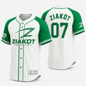 ZIAKOT Maillot de baseball rayé blanc et noir pour homme, manches courtes, boutons sur le devant, respirant, vêtements de sport authentiques - Product Image 3