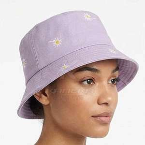Bucket <b>Hat</b> Durable Design High Quality 100% Cotton Breathable Unisex Summer Outdoor Fashion Casual Wear - Product Image 3