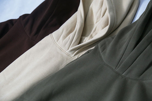 Sweat-shirt à capuche vert olive pour homme, coupe classique, 100% coton molletonné, pull décontracté avec poche avant, respirant, 300g, vêtement d'hiver - Product Image 4