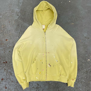 เสื้อฮู้ดสีเทาอ่อน ยูนิเซ็กส์ ทรงโอเวอร์ไซส์ ทรงปกติ สีพื้น ผ้าฝ้ายเฟรนช์เทอร์รี่ สวมใส่สบายๆ สำหรับฤดูใบไม้ร่วง - Product Image 5