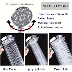 Rubinetto Doccia Professionale Ispirato al Spa con 3 Funzioni, Tubo Anti-Torsione e Installazione Senza Attrezzi - Product Image 2