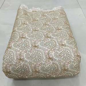 Coding <b>Embroidery</b> <b>Fabric</b> <b>Embroidery</b> Linen Textile Material Lace <b>Fabric</b> From Fashion Apparel Sourcing Wholesale Export Buyers UAE - Product Image 4