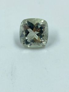 Natural Top Quality Green Amethyst Gemstone Loose Stone 7.38Carat 12MM <b>Cushion</b> Cut Green <b>Colour</b> For Jewelry Making - Product Image 4