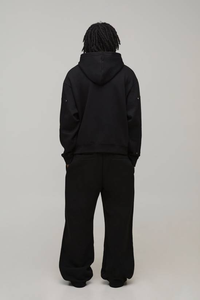 Vente en gros de sweats à capuche d'hiver en polaire polyester/coton de haute qualité, logo 3D personnalisé par transfert thermique, coupe classique, pull pour homme sans doublure - Product Image 2