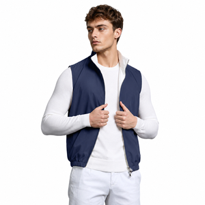 Waterproof Breathable Quick Dry Spandex/Nylon Functional Fabric Reversible Bodywarmer <b>Men</b> Double-Sided Custom <b>Vests</b> Autumn - Product Image 3