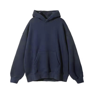 Fabricante de ropa personalizada: Sudaderas con capucha y sudaderas elásticas en cuatro direcciones, lo último en novedades 2026, sudaderas con capucha de hombro caído con lavado ácido. - Product Image 3