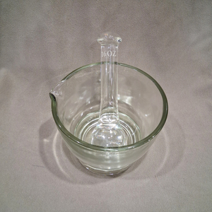 Mortier en verre indien avec bec verseur, petit moulin à épices, outil manuel pour la préparation du pesto, bol à moudre les épices, prix de gros - Product Image 2