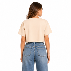 T-shirt femme personnalisé imprimé 2026, style graphique, impression DTG haute qualité, vente chaude, ODM, streetwear Y2K, haut à manches courtes - Product Image 2