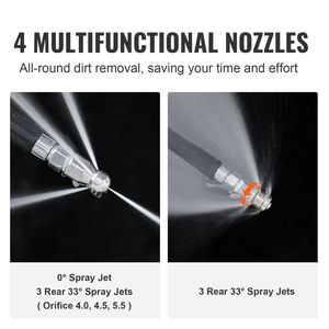 Tubo flessibile per idropulitrice da 30 metri (100FT) in ottone anti-kink, ricambio per la maggior parte dei marchi, con raggio di curvatura di 3/4FT, parte per attrezzatura di pulizia - Product Image 3