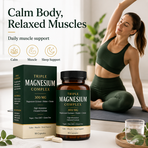 Complesso Triplo di Magnesio in Capsule 300mg Glicinato Malato Citrato, Formula Chelata ad Alto Assorbimento, Vegano, Senza OGM, Senza Glutine - Product Image 6