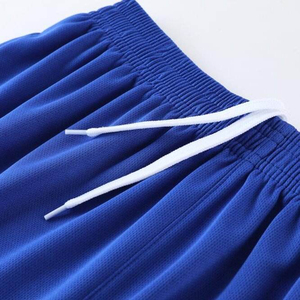 กางเกงขาสั้นผู้ชายสีดำโพลีเอสเตอร์แห้งเร็วเอวยางยืดสไตล์ลำลอง - Product Image 3