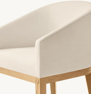 Sillón Mona Hecho de Madera de Teca Sólida de Alta Calidad con Tapicería y Acabado Natural para Interiores. - Product Image 4