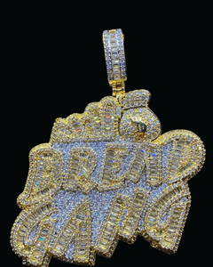 จี้เพชรโมซานไนต์ VVS แบบสั่งทำพิเศษ สไตล์ฮิปฮอป เงินแท้ 925 จี้สองสีสั่งทำพิเศษ พร้อมสลักชื่อ สำหรับเป็นของขวัญ - Product Image 1