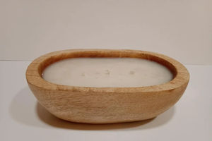 Bol à pâte en bois d'acacia rustique fait main-Cuisine et décoration intérieure pour les fêtes et les occasions spéciales - Product Image 4