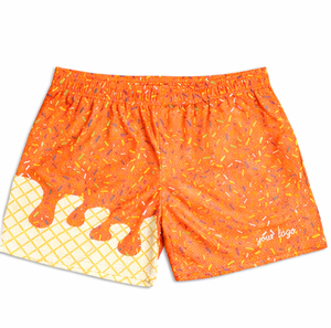 Conjunto de Pantalones Cortos de Béisbol con Estampado de Helado a la Moda para Mamá e Hija, Personalizados, de Secado Rápido, Transpirables, de Poliéster/Algodón para el Verano - Product Image 5