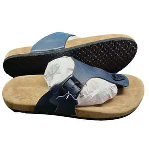 Sandales pour hommes à sangle réglable en cuir véritable, bout rond, confortables, chaussures d'été, qualité d'exportation mondiale, fabricant en gros - Product Image 1