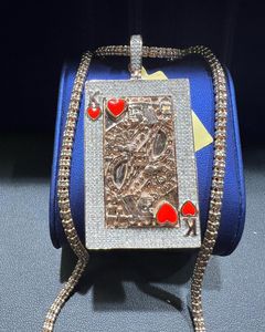 Colgante de Plata de Ley 925 de Alta Calidad con Diamantes Blancos Personalizados, Estilo Hip Hop Unisex - Product Image 2