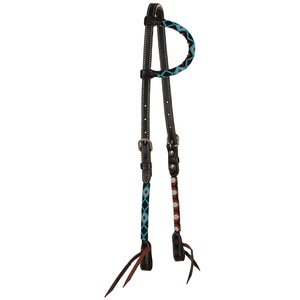 Venta al por mayor 100% cuero de vaca genuino Western Beaded One Ear Headstall Premium mejor calidad del proveedor del fabricante - Product Image 2
