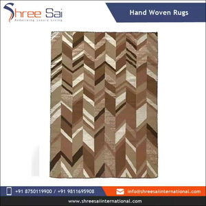 Tapis de conception Simple de qualité supérieure pour chambre à coucher Look attrayant tapis de coton tissé à la main tapis pour chambre à prix raisonnable - Product Image 2