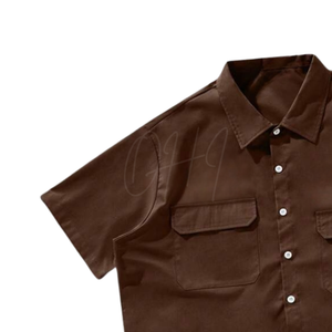 Camisa Casual de Manga Corta para Hombre, Personalizable, 100% Algodón Premium, Estilo Minimalista, Ecológica, de Secado Rápido - Product Image 3