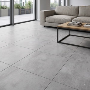 Carreaux de sol et de mur en porcelaine mate 600x600 mm, texture solide, antidérapants, aspect céramique haut de gamme, design moderne pour usage intérieur/extérieur - Product Image 6