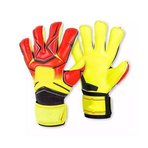 Unisex Full <b>Finger</b> PU Goalkeeper Gloves White Black Red Non Slip Palm Adjustable Wrist <b>Strap</b> Breathable <b>Finger</b> Protection - Product Image 4