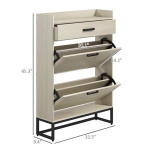 Shoe Storage Cabinet Comfy Living Wooden Over-the-door Shoe Rack Premium Quality Easy Installation 100% Satisfaction Guaranteed - Product Image 3