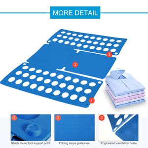 Tabla Plegadora de Camisetas de Plástico Resistente de 23x27.5 Pulgadas, Organizador de Ropa para Lavandería, para un Plegado Eficiente - Product Image 3