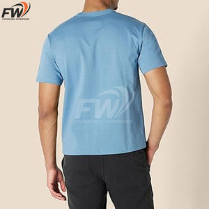 T-shirts pour hommes OEM, écologiques, respirants, coupe ajustée, style streetwear, polyester/coton, manches longues, col en V, design de logo personnalisé - Product Image 3