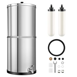 Sistema de Filtro de Agua de Sobremesa de Acero Inoxidable 304 con Alimentación por Gravedad 3G, Reduce el Plomo hasta en un 99% - Product Image 1