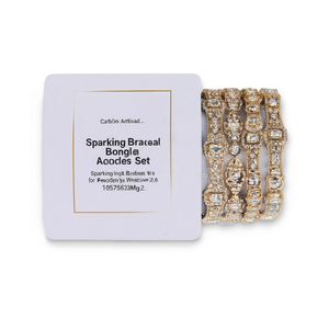 Sparkling Crystal Bracelets & <b>Bangles</b> <b>Set</b> 10575633MG_2.6 for Weddings & Festive Wear - Product Image 2