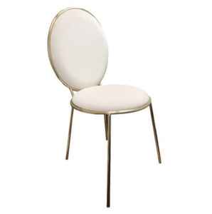 Silla Dorada Contemporánea de Acero Inoxidable, Resistente, para Sala de Estar, Sillas al por Mayor - Product Image 5