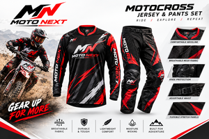 Ensemble de motocross pour adulte 2026 confortable et respirant 100 % polyester (maillot et pantalon) – Maintenant en vente en ligne - Product Image 6