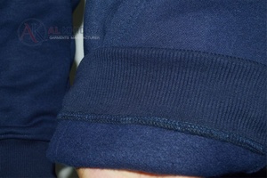 เสื้อฮู้ดดี้ผู้ชายสีน้ำเงินกรมท่า 250 GSM ทรงปกติ ซิปยาว ผ้าฝ้าย 100% ผ้าฟลีซ มีกระเป๋าหน้า ปักโลโก้ได้ น้ำหนักเบา - Product Image 5