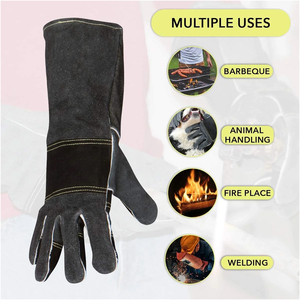 Gants de soudage de qualité supérieure pour hommes, en cuir de mouton, fourniture en gros, gants de sécurité industriels, résistants, mécaniques, TIG - Product Image 5