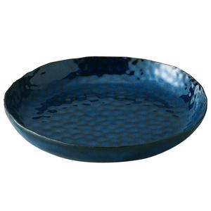 Bol de service en céramique stoneware émaillé non enduit MIKASA, design vintage, 22 cm, 700 ml, résistant à la chaleur, passe au lave-vaisselle, blanc bleu marine - Product Image 4