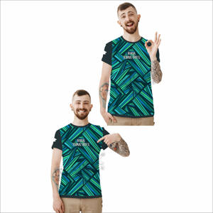 T-shirts pour hommes à manches courtes, coupe ample, décontractés, 100% coton, col en V, imprimés, confortables - Product Image 4