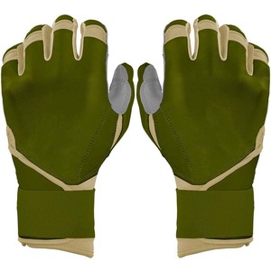 Gants de frappe en cuir vert rembourrés à enfiler unisexe pour adulte, en tissu tricoté, ambidextres, fermeture auto-agrippante gauche - Product Image 1