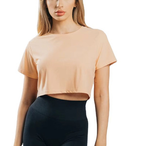 T-shirts courts écologiques pour adultes et jeunes filles, collection été 2026, best-sellers, vêtements de sport fiables - Product Image 1