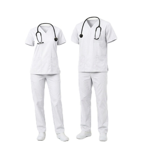 Uniformes Médicos Personalizados en Oferta, Uniformes de Enfermería, Conjuntos de Uniformes para Clínica, Blusa de Manga Corta y Pantalones, Uniforme de Enfermera - Product Image 1